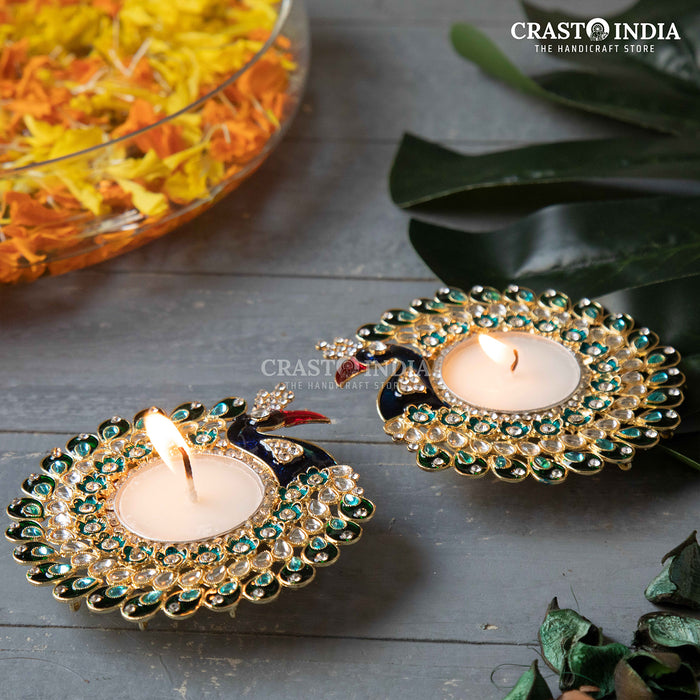 CRASTO INDIA HANDCRAFTED FESTIVE DIYA #12 (PAIR)