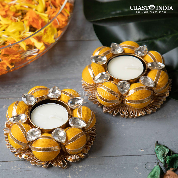 CRASTO INDIA HANDCRAFTED FESTIVE DIYA #21 (PAIR)