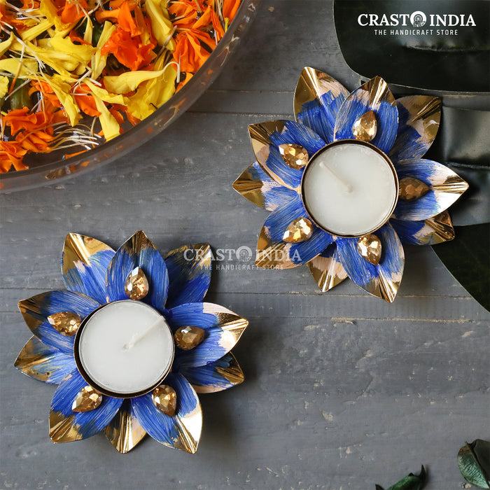 CRASTO INDIA HANDCRAFTED FESTIVE DIYA #8 (PAIR)