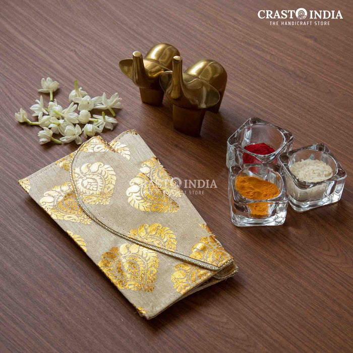 CRASTO INDIA HANDCRAFTED BUTTA PRINT ENVELOPES (PACK OF 5)