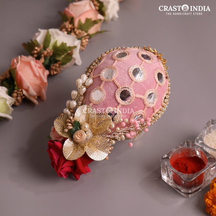 CRASTO INDIA HANDCRAFTED FESTIVE NARIYAL #1