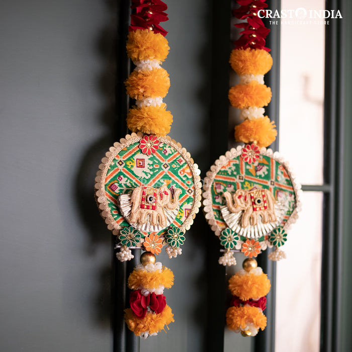 CRASTO INDIA HANDCRAFTED FESTIVE SIDE-HANGINGS #7 (PAIR)