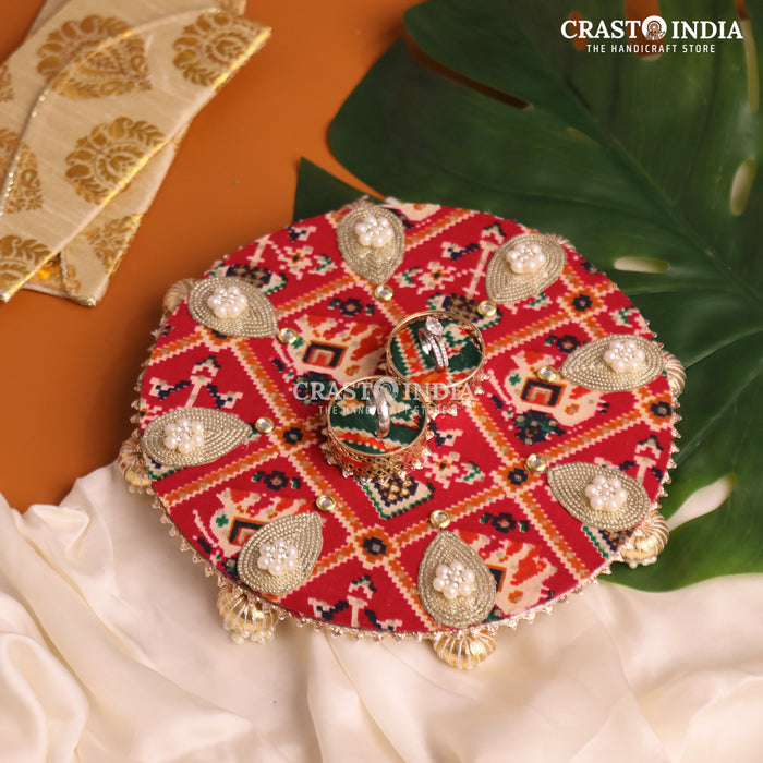 CRASTO INDIA HANDCRAFTED FESTIVE ENGAGEMENT RING PLATTER #7