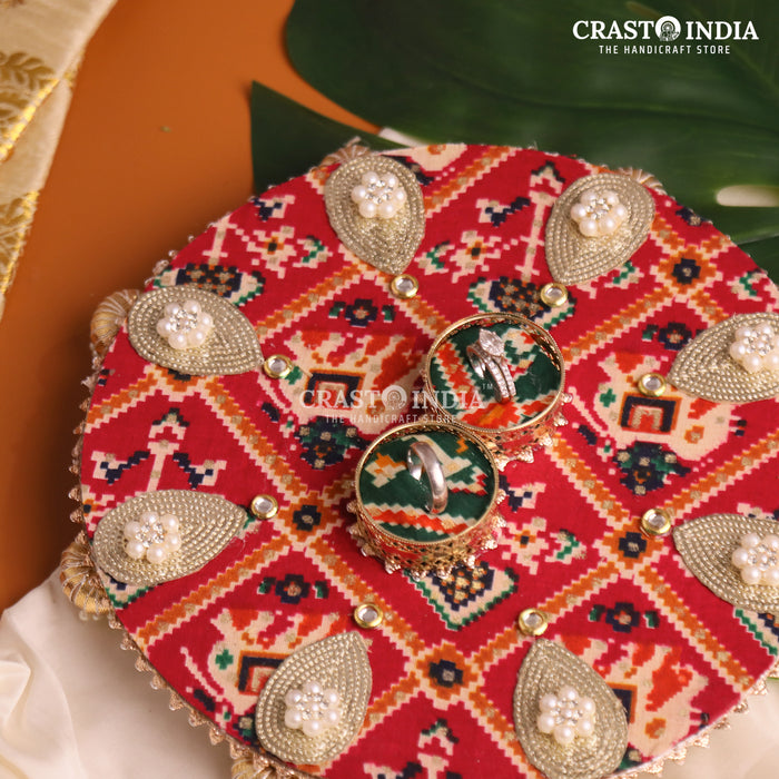 CRASTO INDIA HANDCRAFTED FESTIVE ENGAGEMENT RING PLATTER #7