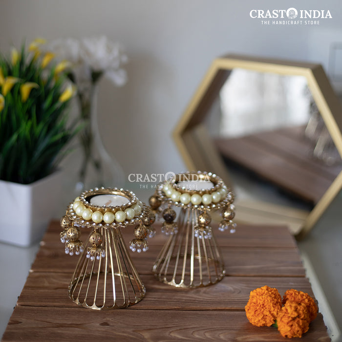 CRASTO INDIA HANDCRAFTED FESTIVE DIYA #4 (PAIR)