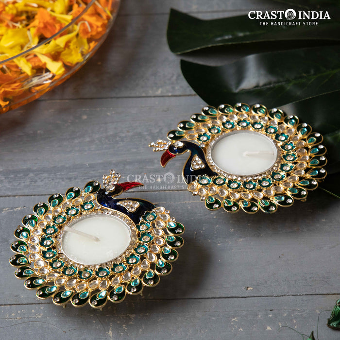 CRASTO INDIA HANDCRAFTED FESTIVE DIYA #12 (PAIR)