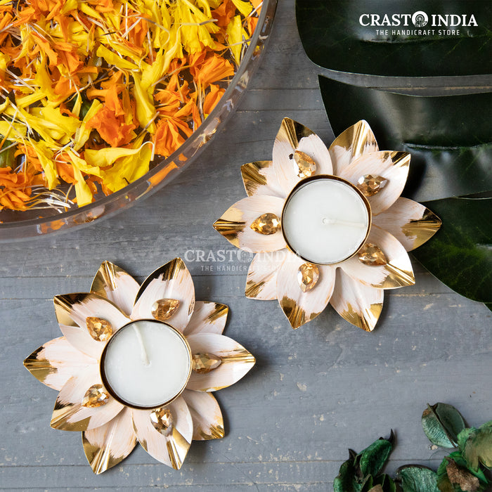 CRASTO INDIA HANDCRAFTED FESTIVE DIYA #8 (PAIR)