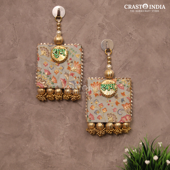 CRASTO INDIA HANDCRAFTED FESTIVE FLORAL ZARI JHUMKHI SHUBH LABH