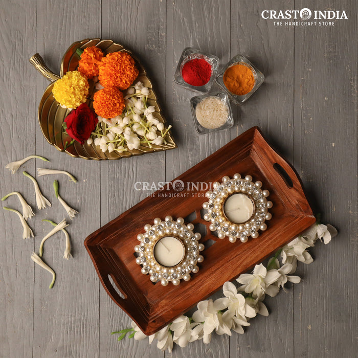 CRASTO INDIA HANDCRAFTED FESTIVE DIYA #7 (PAIR)