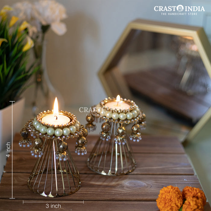 CRASTO INDIA HANDCRAFTED FESTIVE DIYA #4 (PAIR)