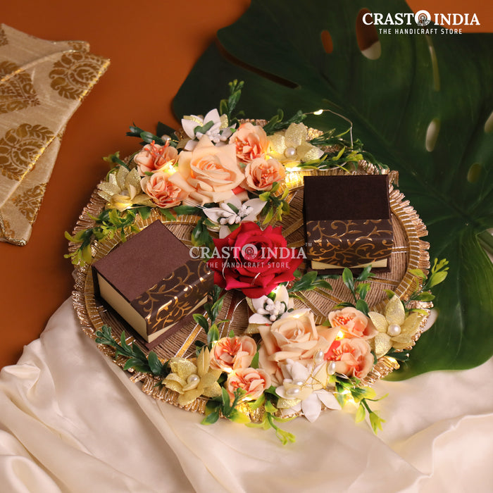 CRASTO INDIA HANDCRAFTED FESTIVE ENGAGEMENT RING PLATTER #5