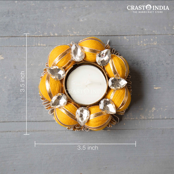 CRASTO INDIA HANDCRAFTED FESTIVE DIYA #21 (PAIR)