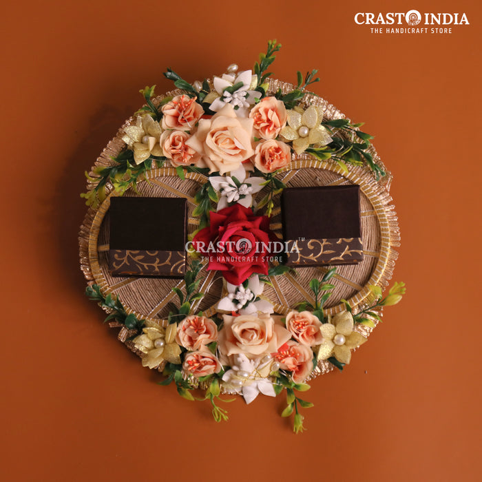 CRASTO INDIA HANDCRAFTED FESTIVE ENGAGEMENT RING PLATTER #5