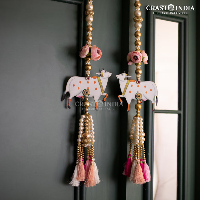 CRASTO INDIA HANDCRAFTED FESTIVE SIDE-HANGINGS #5 (PAIR)